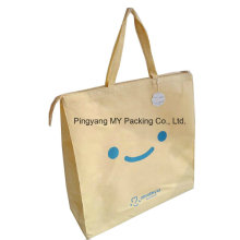 Eco Friendly Packaging Polypropylene Non Woven Tote Zipper Handle Bag